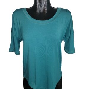 Columbia PFG Teal Women's Short Drop Sleeve Top M